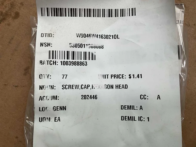 Hexagon head screw (77x) - afbeelding 4 van  4
