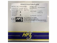 Hfl ahk52zwe 18000 btu marine air handler with cpu - afbeelding 5 van  6