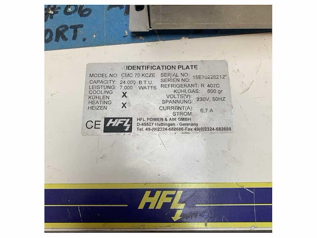 Hfl cmc70kcze 24000 btu stand alone aircon unit - afbeelding 4 van  6