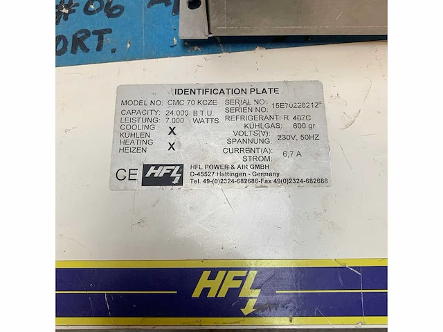 Hfl cmc70kcze 24000 btu stand alone aircon unit - afbeelding 3 van  3