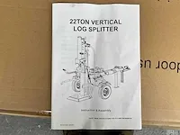 Hh - houtklover 22 ton - verticale kloofmachine - afbeelding 9 van  13