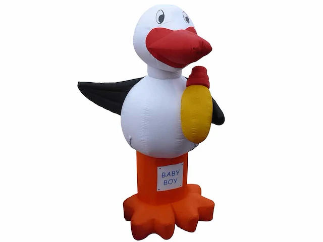 Hh - opblaasbare ooievaar - kiddy ride - afbeelding 1 van  4