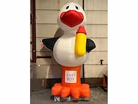 Hh - opblaasbare ooievaar - kiddy ride - afbeelding 4 van  6