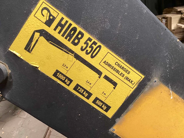 Hiab 550 laadkraan - afbeelding 6 van  7