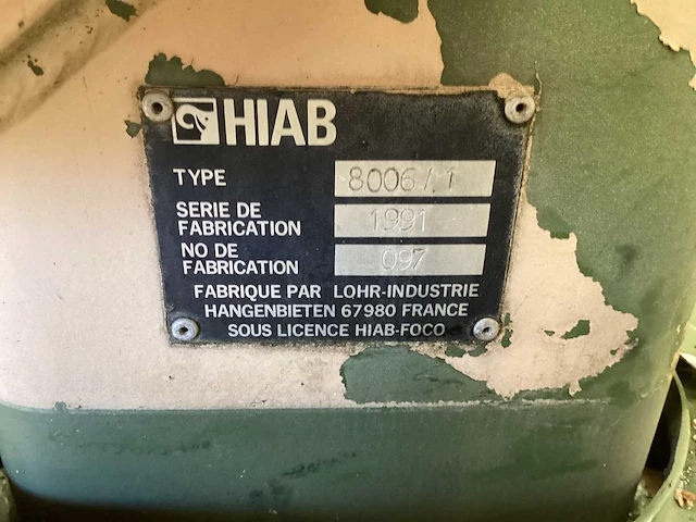 Hiab 8006-1 laadkraan - afbeelding 7 van  7