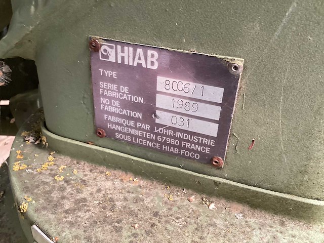 Hiab 8006-1 laadkraan - afbeelding 7 van  7