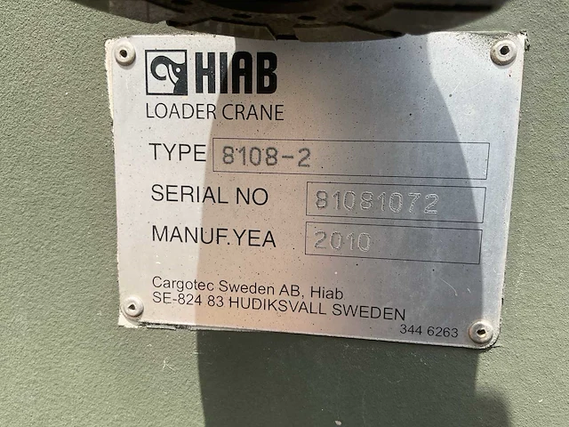 Hiab 8108-2 laadkraan - afbeelding 8 van  8