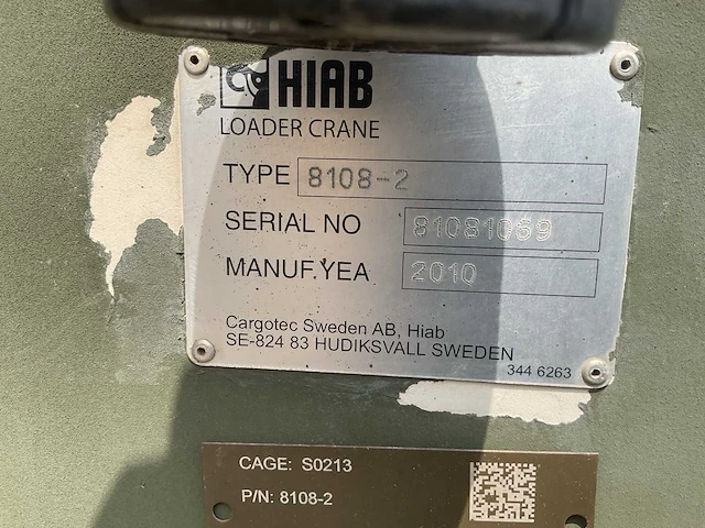 Hiab 8108-2 laadkraan - afbeelding 6 van  6