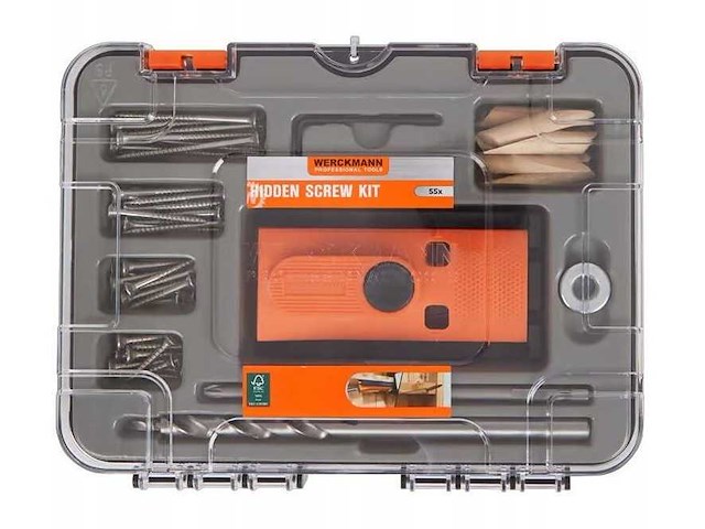 Hidden screw kit 55-delig (75x) - afbeelding 1 van  1