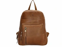 Hide & stitches daydreamer rugzak cognac 100% leer - afbeelding 1 van  3