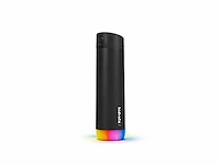 Hidrate spark chug slimme waterfles roestvrij staal 620ml led verlichting zwart - afbeelding 1 van  4