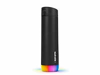 Hidrate spark straw slimme waterfles staal 500ml led verlichting zwart - afbeelding 1 van  3