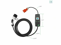 Hievcar type 2 oplaadkabel 11kw 6a-16a ev oplader 3 fase 11kw - afbeelding 1 van  6