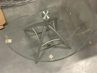 High class coffee table glazen blad 60cm (d) - afbeelding 2 van  5