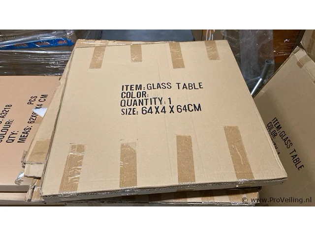 High class coffee table glazen blad 60cm (d) - afbeelding 5 van  5