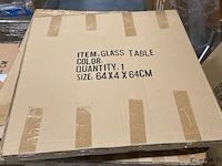 High class coffee table glazen blad 60cm (d) - afbeelding 5 van  5