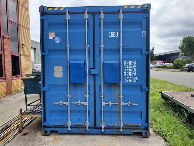 High cube - 40ft werkplaatscontainer met dubbele deuren en afgesloten ruimte - afbeelding 20 van  29
