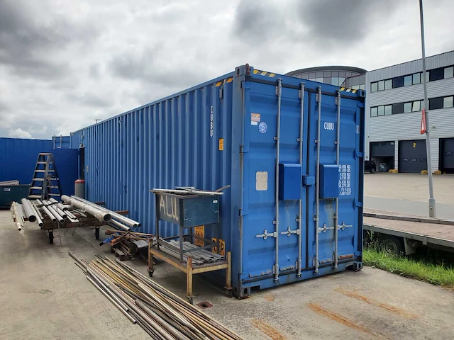 High cube - 40ft werkplaatscontainer met dubbele deuren en afgesloten ruimte - afbeelding 22 van  29