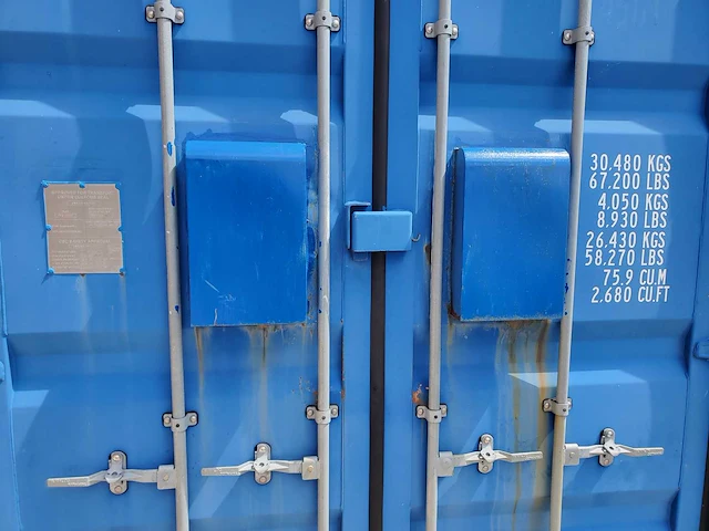 High cube - 40ft werkplaatscontainer met dubbele deuren en afgesloten ruimte - afbeelding 28 van  29