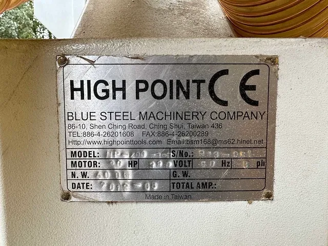 High point - hp-400 - lintzaagmachine - afbeelding 33 van  38