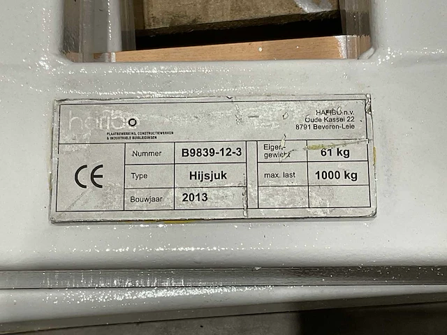 Hijsbok 1000 kg - afbeelding 6 van  6