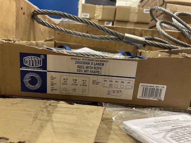 Hijskabel met haspel 30,00/1,6t - 20m brano - afbeelding 5 van  6