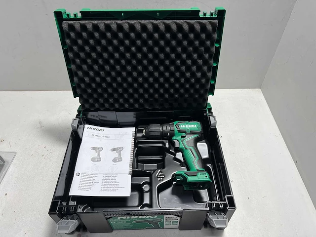 Hikoki accuboormachine dv18dd + koffer - afbeelding 1 van  3