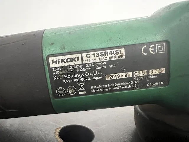 Hikoki haakse slijper - afbeelding 4 van  4