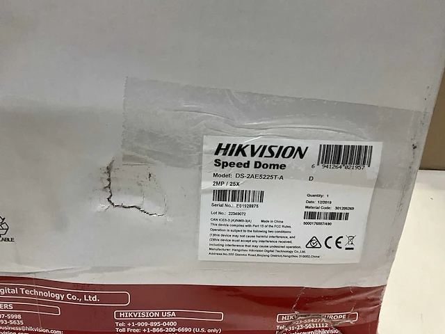 Hikvision ds-2ae5225t-a outdoor speed dome camera 2mp - afbeelding 4 van  7