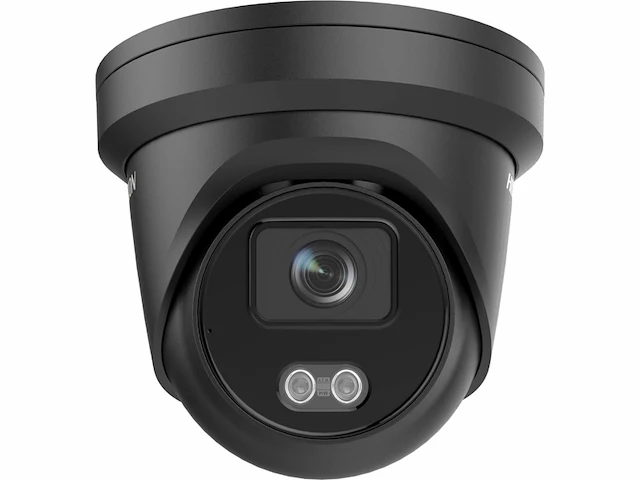 Hikvision ds-2cd2347g2-lu 2.8mm 4mp colorvu turret ip camera zwart - afbeelding 1 van  3