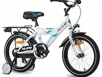 Hiland kinderfiets 18" zwart/wit - afbeelding 1 van  5