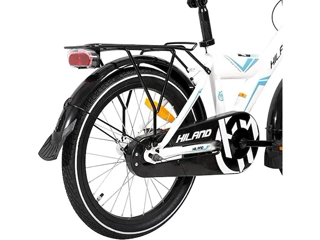 Hiland kinderfiets 18" zwart/wit - afbeelding 3 van  5