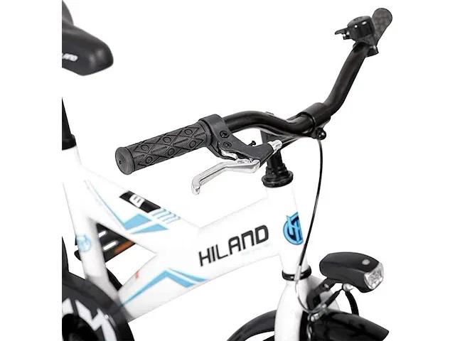 Hiland kinderfiets 18" zwart/wit - afbeelding 4 van  5
