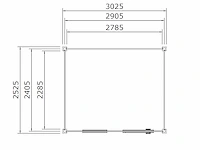 Hillhout - bonte kraai - tuinhuis 300x250x260 cm - afbeelding 2 van  5