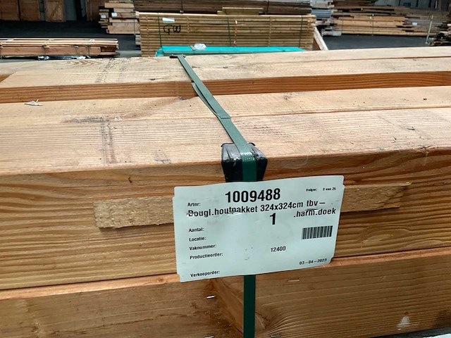 Hillhout douglas schaduwpergola 345x324x240 cm - afbeelding 8 van  9