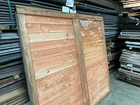 Hillhout dubbele tuinpoort douglas - afbeelding 2 van  4