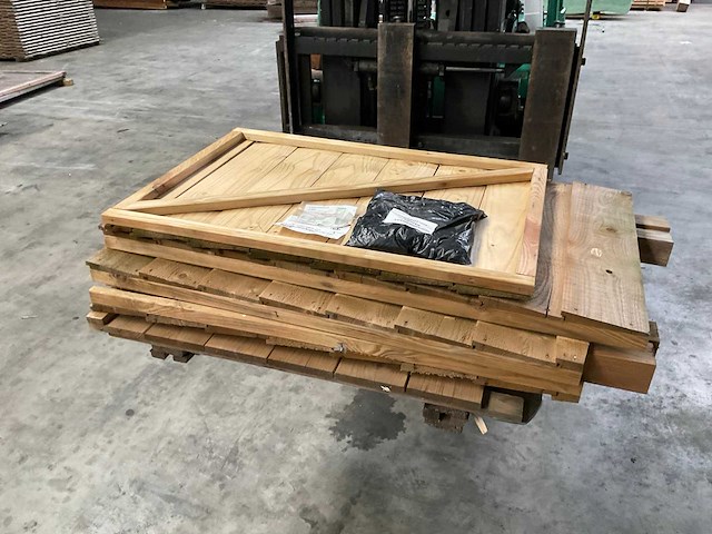 Hillhout geïmpregneerd vuren containerkast 79x89x129 cm - afbeelding 2 van  6