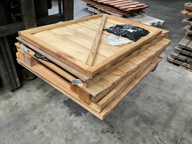 Hillhout geïmpregneerd vuren containerkast 79x89x129 cm - afbeelding 3 van  6