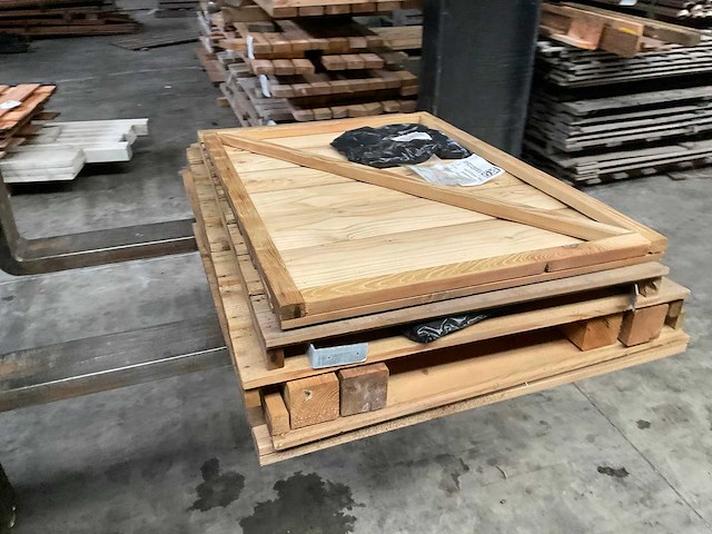 Hillhout geïmpregneerd vuren containerkast 79x89x129 cm - afbeelding 4 van  6