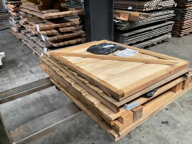 Hillhout geïmpregneerd vuren containerkast 79x89x129 cm - afbeelding 5 van  6