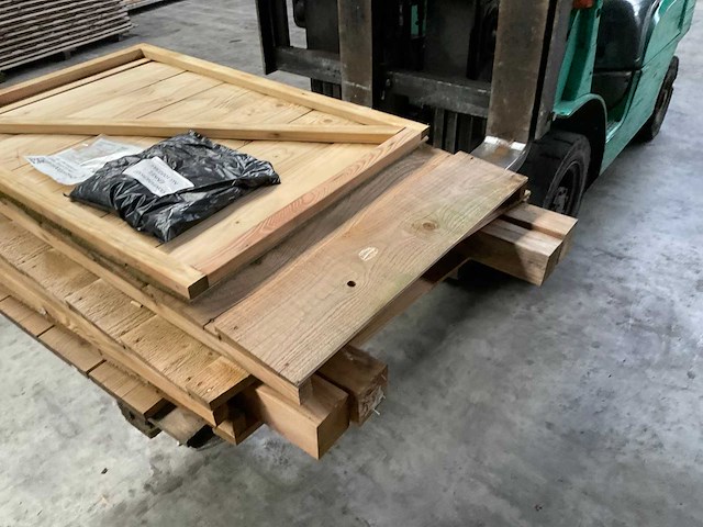 Hillhout geïmpregneerd vuren containerkast 79x89x129 cm - afbeelding 6 van  6