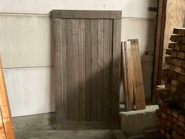 Hillhout hardhouten tuinpoort 180x90 cm - afbeelding 3 van  4