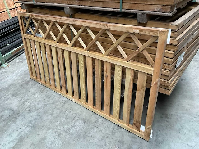 Hillhout houten tuinhek 180x90 (4x) - afbeelding 1 van  6