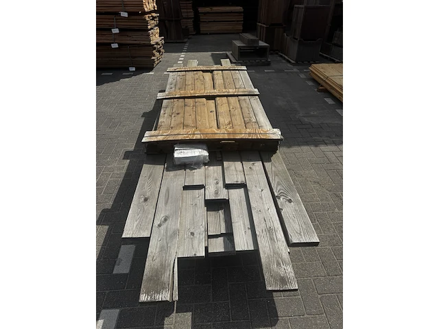 Hillhout overkapping bouwpakket, zonder wanden hillhout - afbeelding 1 van  3