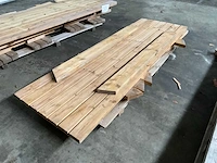 Hillhout picknick tafel familie tuinmeubel toebehore - afbeelding 3 van  6