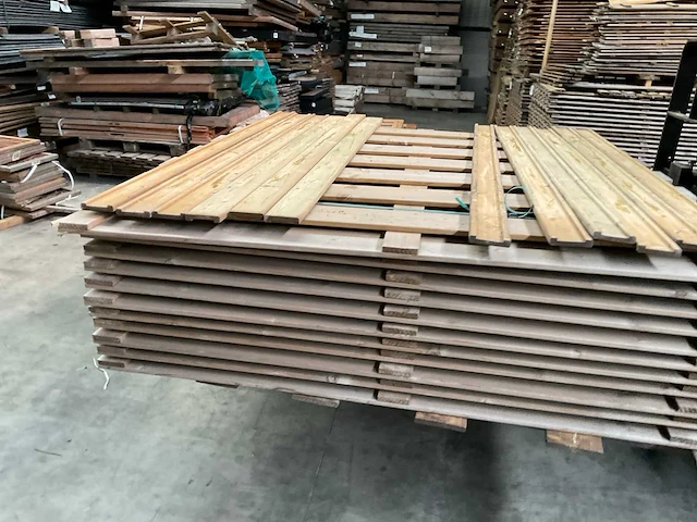 Hillhout tuinscherm toog vuren geïmpregneerd (12x) - afbeelding 4 van  10