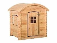 Hillhout wende kinderspeelhuis - 105x130x140 cm - afbeelding 1 van  3