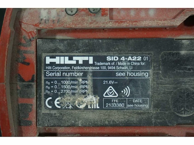 Hilti - boormachine set - afbeelding 5 van  6