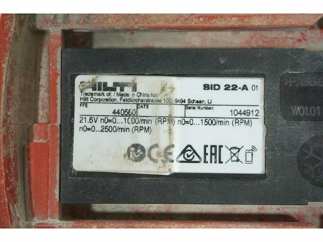 Hilti - sid 22-a - schroefboormachine (2x) - afbeelding 3 van  5