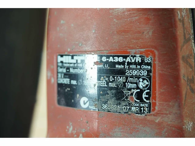 Hilti - te 6-a36 - boorhamer met stofzuiger - afbeelding 5 van  6